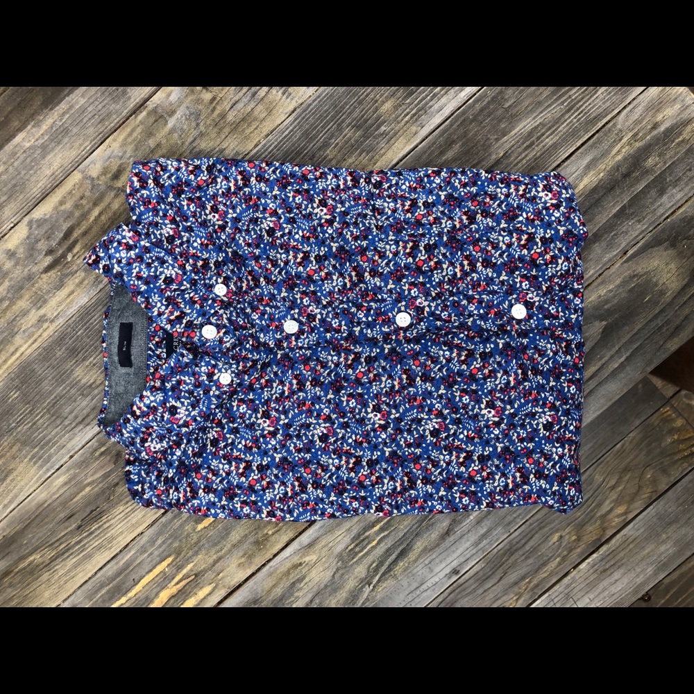 j Crew slim fit floral button up